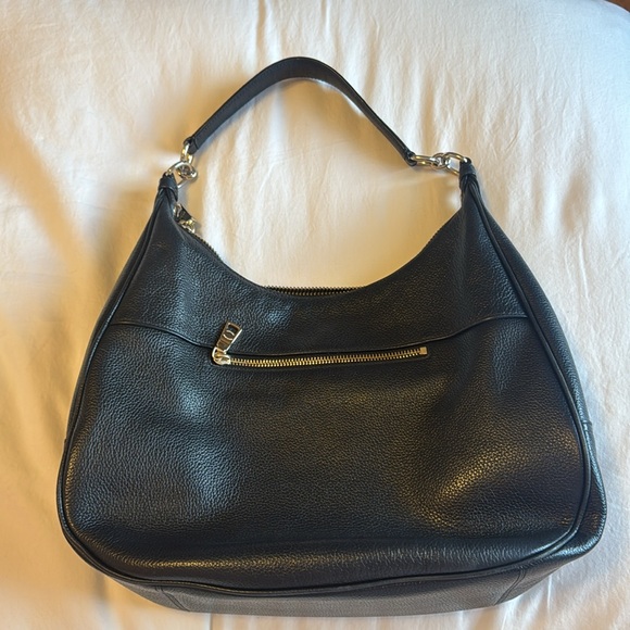 Black Leather Coach Shoulder Bag - Picture 4 of 7